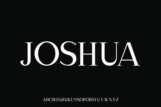 Display alphabet font vector design suitable for headline, poster, logotype, cover and many more