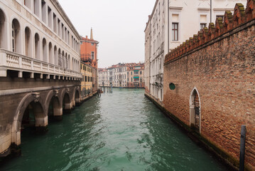 Canals are one of the main attractions of Venice, Italy. Travel photo