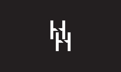 HH, H , HH  Abstract Letters Logo Monogram	
