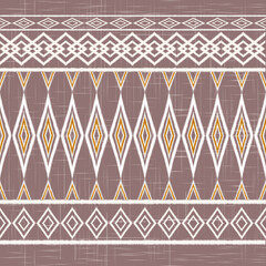ikat African Indian art, Abstract White. Ethnic beautiful seamless pattern. India Thai pattern. Mexican striped style. Native traditional. Design for background, fabric, clothing Kente.