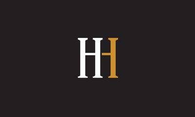 HH, H , HH  Abstract Letters Logo Monogram	