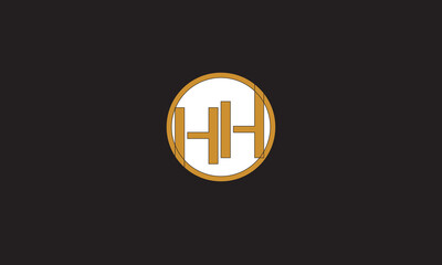 HH, H , HH  Abstract Letters Logo Monogram	