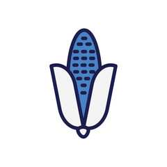  corn icon with white background vector stock illustration