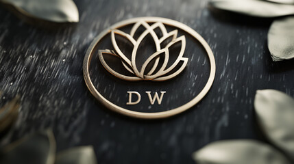 Elegant logo spa with "DW" letters