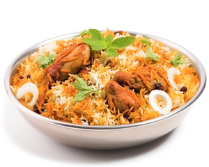Fresh delicious indian nonveg food called dum biryani