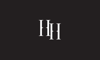 HH, H , HH Abstract Letters Logo Monogram