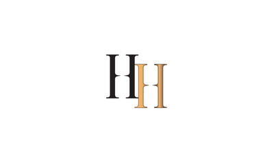 HH, H , HH Abstract Letters Logo Monogram