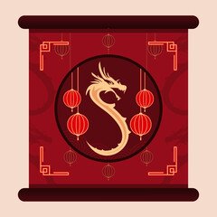 vector background for chinese new year