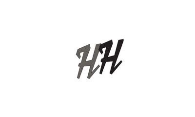 HH, H , HH Abstract Letters Logo Monogram