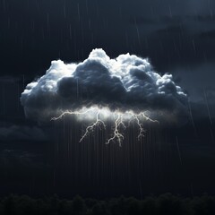 clouds thunderstorm design, Natural light, black background