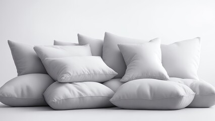 Pillows on White Background