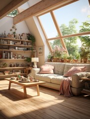 Fototapeta premium modern living room design UHD Wallpaper