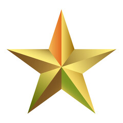 Obraz premium Golden star vector