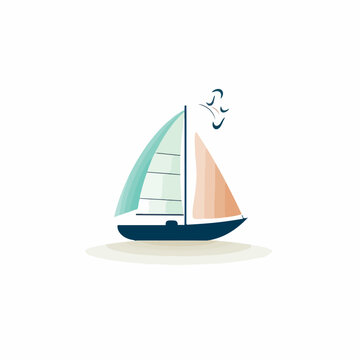 recommend clip art: Catamaran in cartoon, doodle style. Image for t shirt. Isolated 2d vector illustration in logo, icon, sketch style, Eps 10. AI Generative