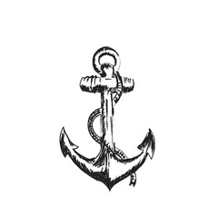 sea ​​anchor on a light background
