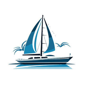 recommend clip art: Catamaran in cartoon, doodle style. Image for t shirt. Isolated 2d vector illustration in logo, icon, sketch style, Eps 10. AI Generative