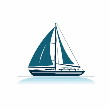 recommend clip art: Catamaran in cartoon, doodle style. Image for t shirt. Isolated 2d vector illustration in logo, icon, sketch style, Eps 10. AI Generative