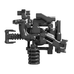 Metal abstract shape, 3d render © neurostructure