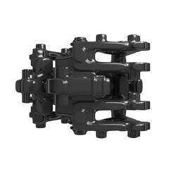 Metal abstract shape, 3d render © neurostructure