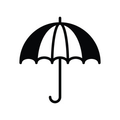 umbrella icon with white background vector stock illustration