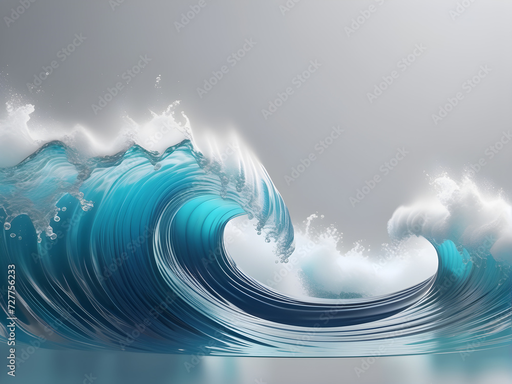 Poster abstract-background-featuring-a-3d-podium-focused-illumination-on-podium-gradation-of-bokeh-effect