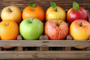 Fresh fruits gift box professional advertising food photography