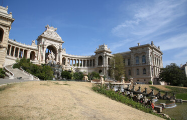 Fototapeta premium Palacio Longchamp, Marsella, Francia