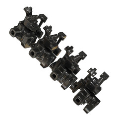 Metal abstract shape, 3d render © neurostructure