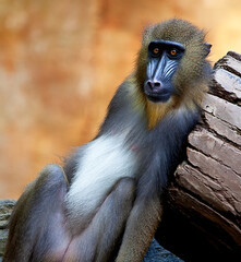 Mandrill at Sunway Lagoon Wildlife Park in Selangor, Malaysia.