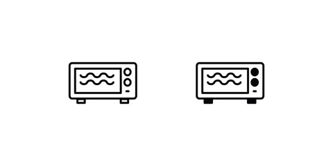 oven icon with white background vector stock illustration