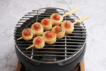 Yakitori and kushiyaki skewered meat