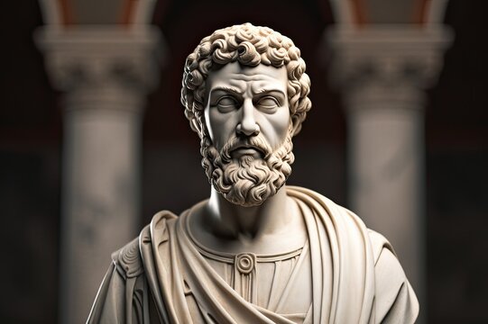 Saint Justin Martyr statue.