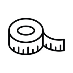 Measure Tape Icon Vector Simple Design