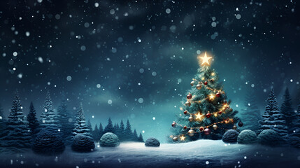 Fototapeta na wymiar Christmas tree background.