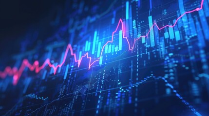 Financial and business chart and graphs