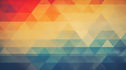 Obraz premium Abstract geometric background with retro colors