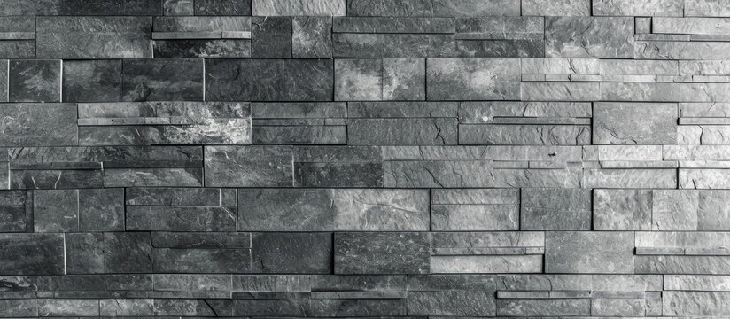 Abstract Gray Brick Pattern for Background Texture