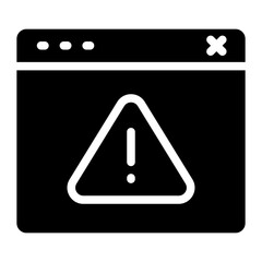 Webpage Warning Icon