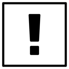 Exclamation Mark Sign Warning About An Emergency