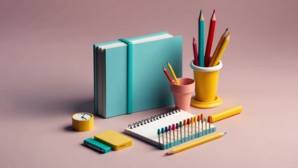 Fototapeta premium Digitally Generated Image of Creative Education elements. Capturing the Spirit of Back to School Concepts.