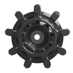 Metal abstract shape, 3d render © neurostructure