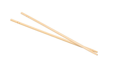 Sushi chopsticks isolated on a white background.