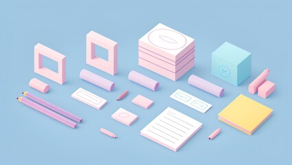 Digitally Generated Image of Creative Education elements. Capturing the Spirit of Back to School Concepts.