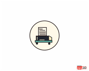 Typewriter Typing Document Publish. royalty free vector graphics and clipart matching proofreading