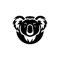 Simple and Minimal Koala Head Logo