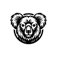 A Cute Koala Head Logo