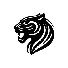 Simple and Clean Panther Head Logo Icon