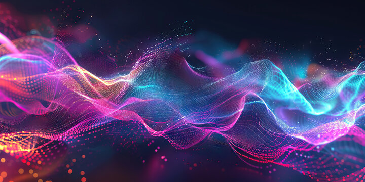 Brain Waves: A Graphical Representation of Brainwave Patterns, Illustrating Different States of Mind