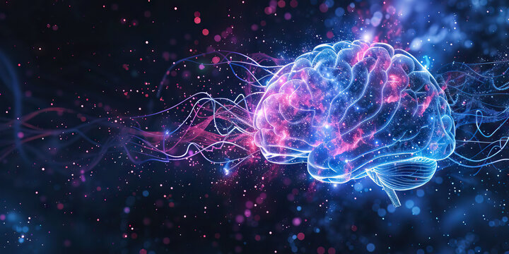Learning Process: An Abstract Image Representing Brain Activity During the Learning and Memory Retention Process