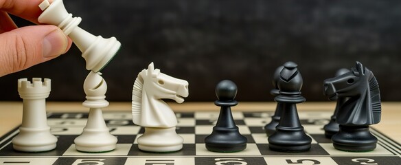 Chess board game for ideas and competition 